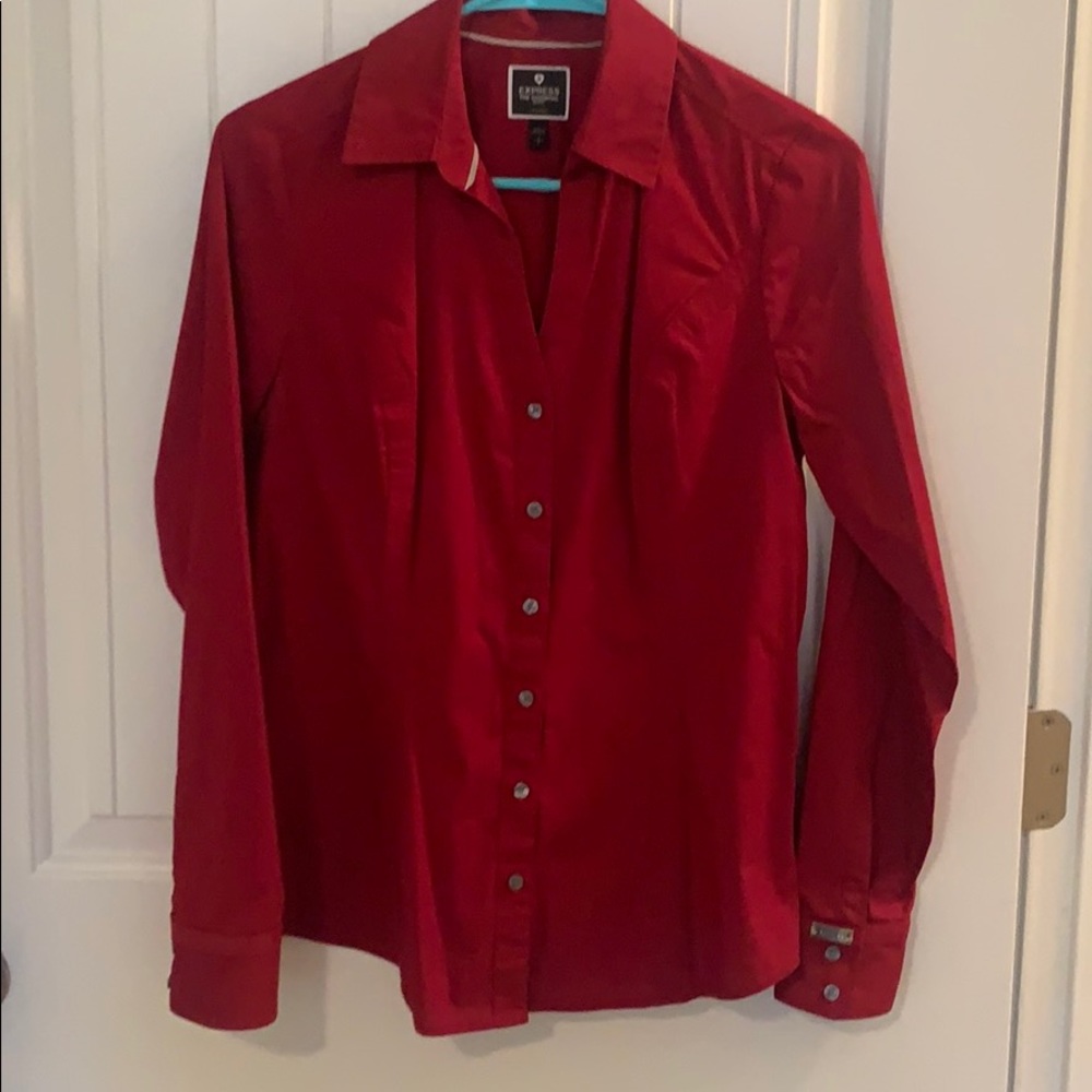 Express essential shirt maroon